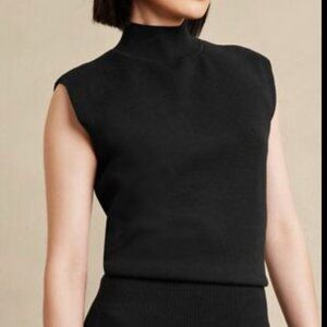 Banana Republic Guliana Merino Wool Sweater Top Women's Size XXS Black